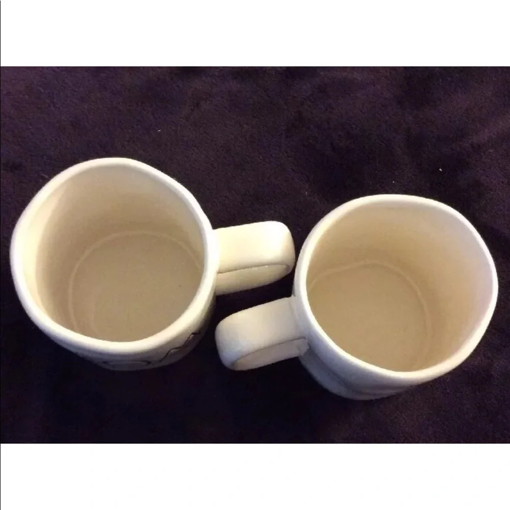 NWOT Rae Dunn SING LAUGH SET Coffee Tea Mug Set